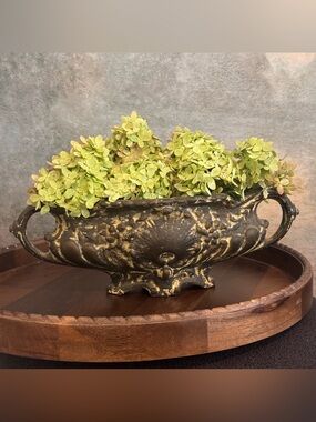 Antique-Style Gold Accent Decorative Bowl / Vase by BOMBAY